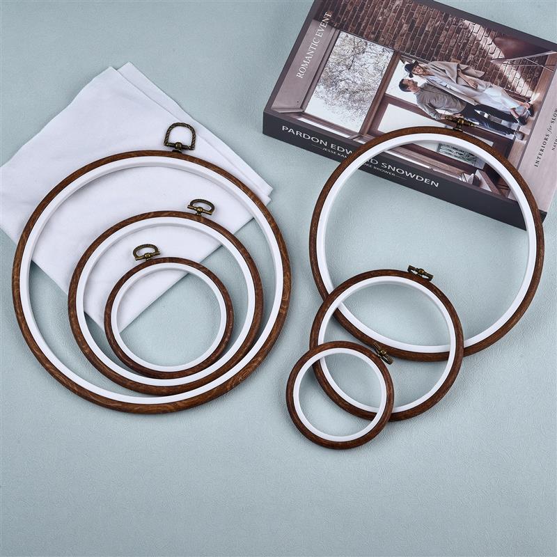 Embroidery Hoop Kit - Vòng Gỗ Hình Oval Màu Thêu