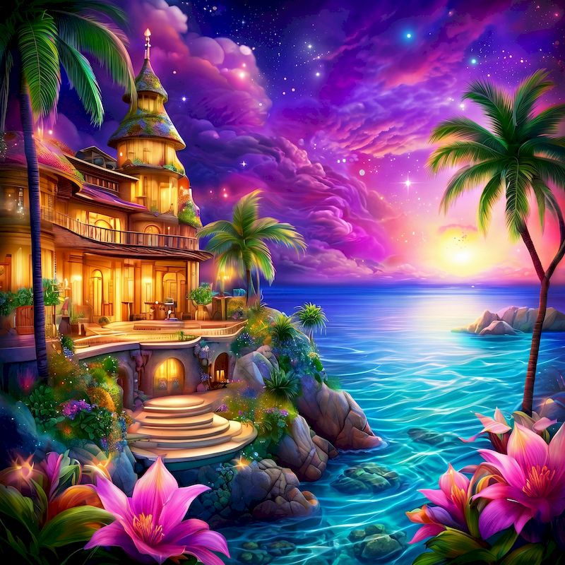 Wallpaper Art And Craft - GATYZTORY Seaside Diamond Painting Kit Handiwork