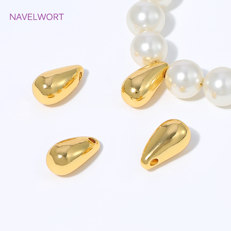 Art Craft Accessories - 18K Gold Plated Brass Water Droplet