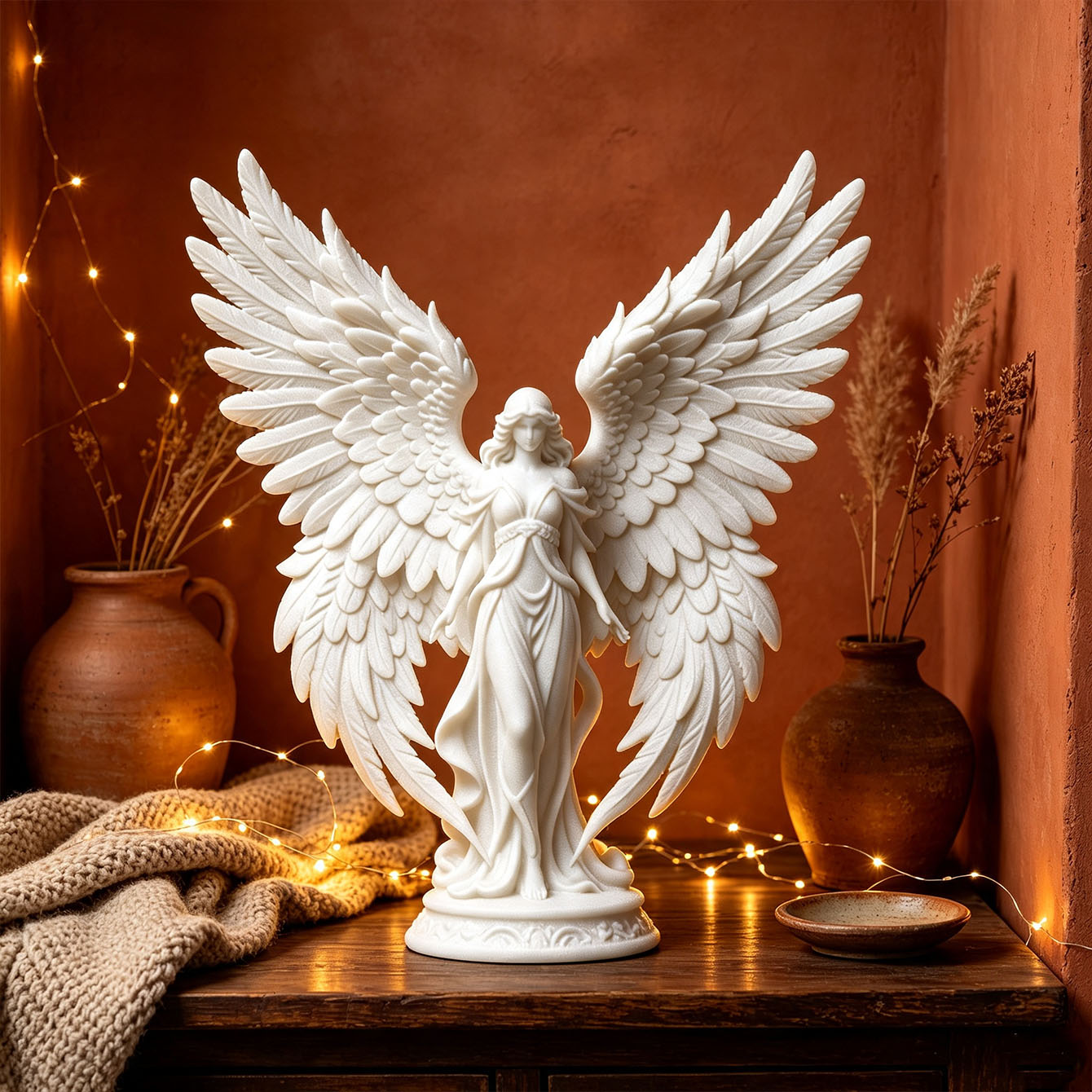 Light Art And Craft - Light Luxury 3D Printed Angel Goddess