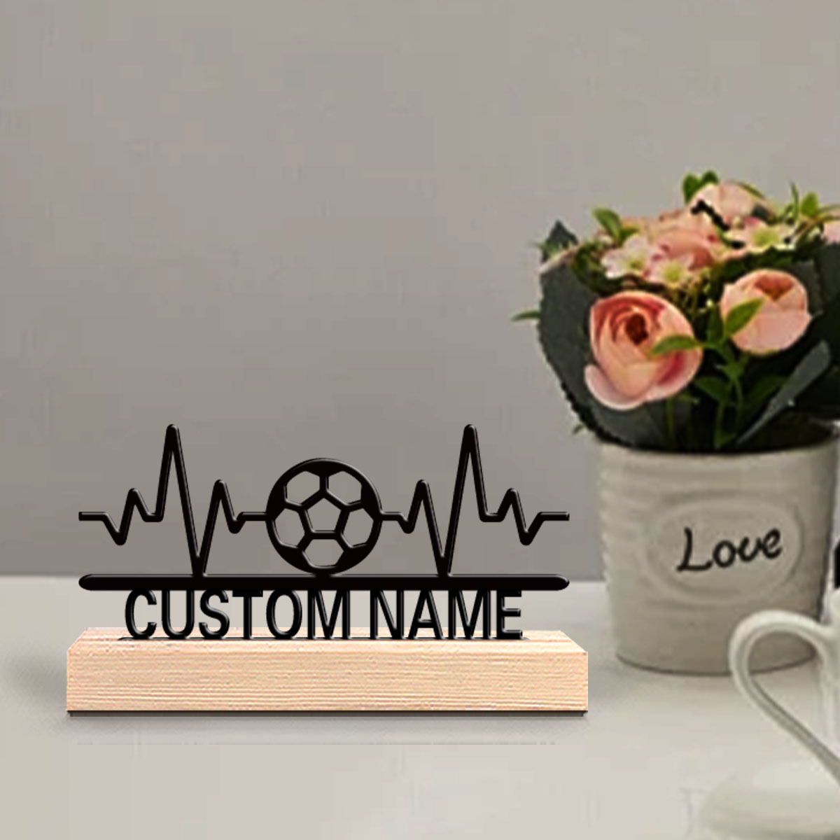 Art Y Craft - 1pc Simple ECG Soccer Customizable Text