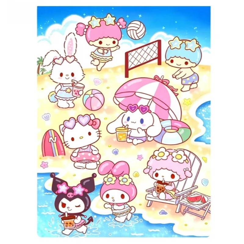 Wallpaper Art And Craft - 5D DIY Diamond Painting Kit Sanrio
