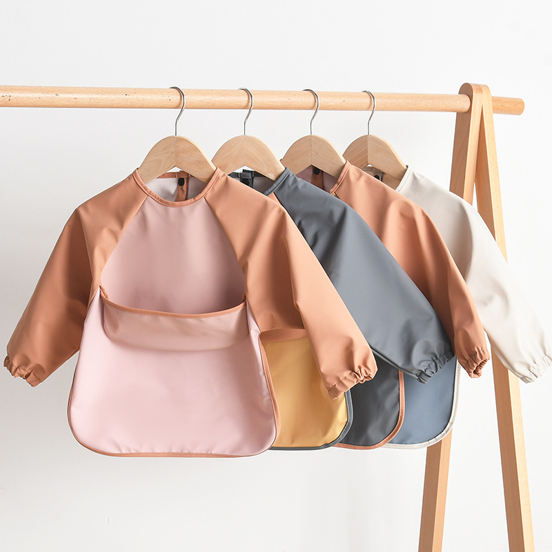 Kids Baby Long Sleeved PU Bibs - đánh giá và giá Art Craft 3 Year Old