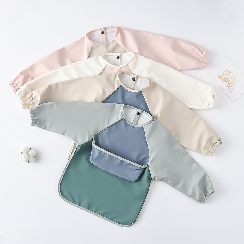 Kids Baby Long Sleeved PU Bibs - đánh giá và giá Art Craft 3 Year Old
