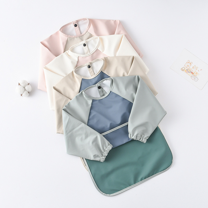 Kids Baby Long Sleeved PU Bibs - đánh giá và giá Art Craft 3 Year Old