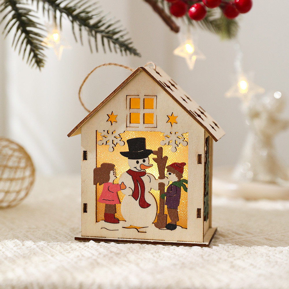 3D Wooden Christmas House Craf - đánh giá và giá Light Art And Craft