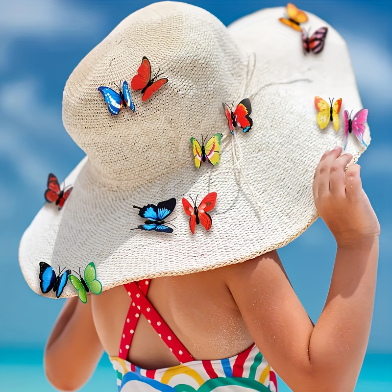 100/200pcs Faux Butterflies -  - đánh giá và giá Art Craft Hat