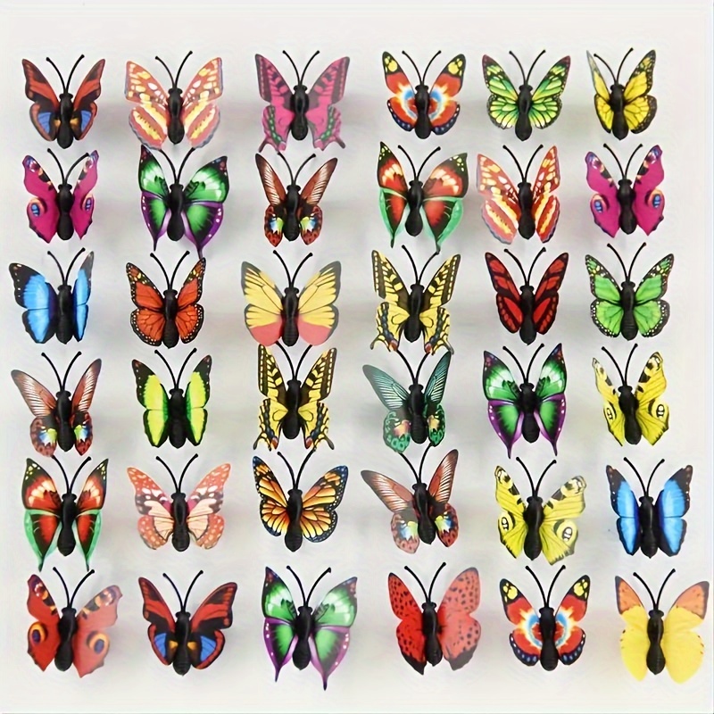 100/200pcs Faux Butterflies -  - đánh giá và giá Art Craft Hat