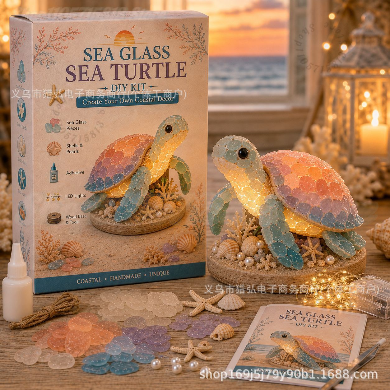 DIY Sea Glass Mermaid Tail Lig - đánh giá và giá Light Art And Craft