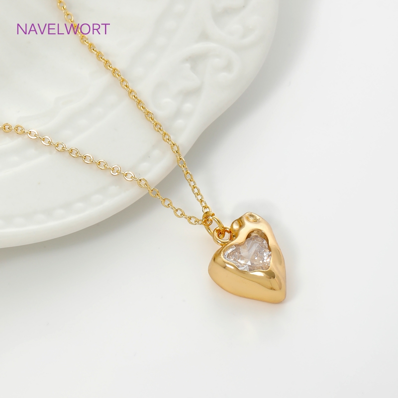 14K Gold Plated Heart Shape Ch - đánh giá và giá Art Craft Accessories