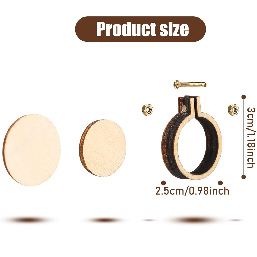 10Pcs/Set Wooden Mini Embroide - đánh giá và giá Embroidery Hoop Kit