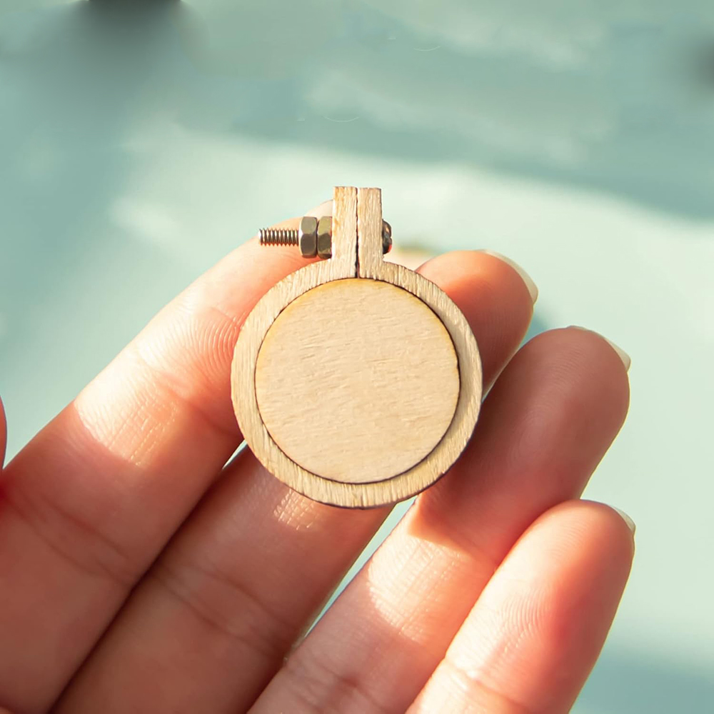 10Pcs/Set Wooden Mini Embroide - đánh giá và giá Embroidery Hoop Kit