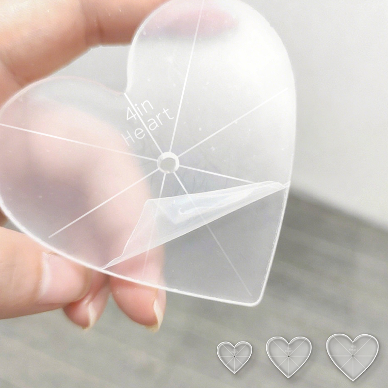 3pcs Heart-Shaped Acrylic Quil - đánh giá và giá Art Craft Template