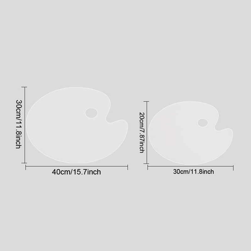 1pc White Oval Acrylic Paint T - đánh giá và giá Art Craft Classes