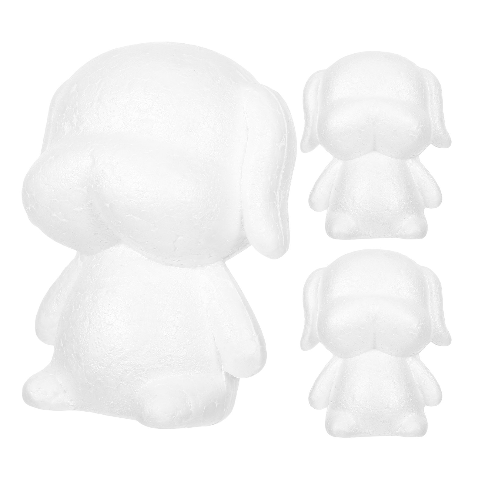 White Foam Puppy Models 3 Pack - đánh giá và giá Art Craft Event