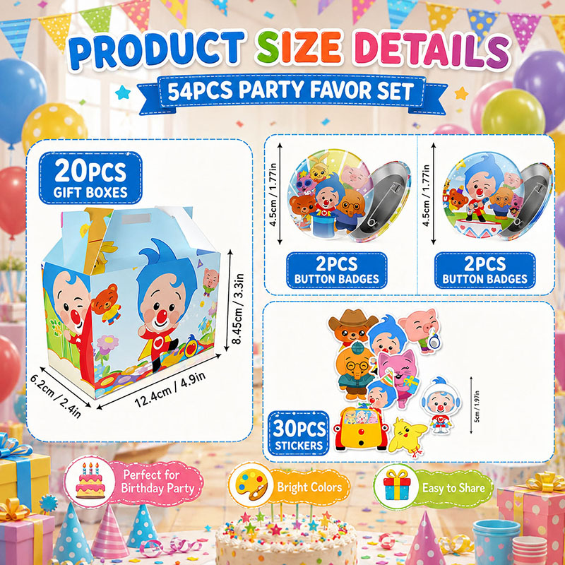 Clown Cartoon Pattern Paper Bo - đánh giá và giá Art Craft Event