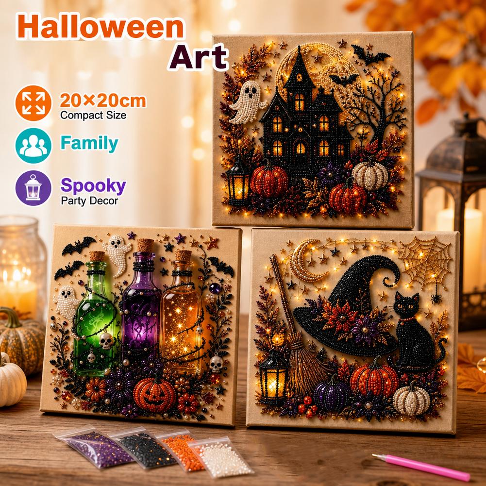 Halloween Ghost & Pumpkin 3D P - đánh giá và giá Art Craft For Adults
