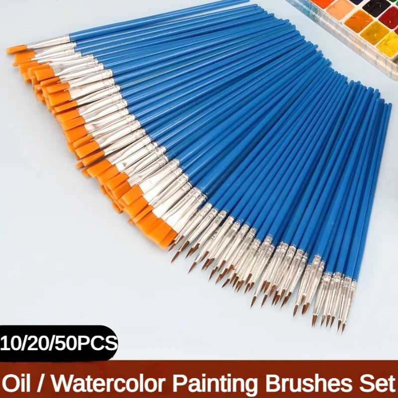 10/20/50 PCS Paint Brushes Set - đánh giá và giá Art Craft 3 Year Old