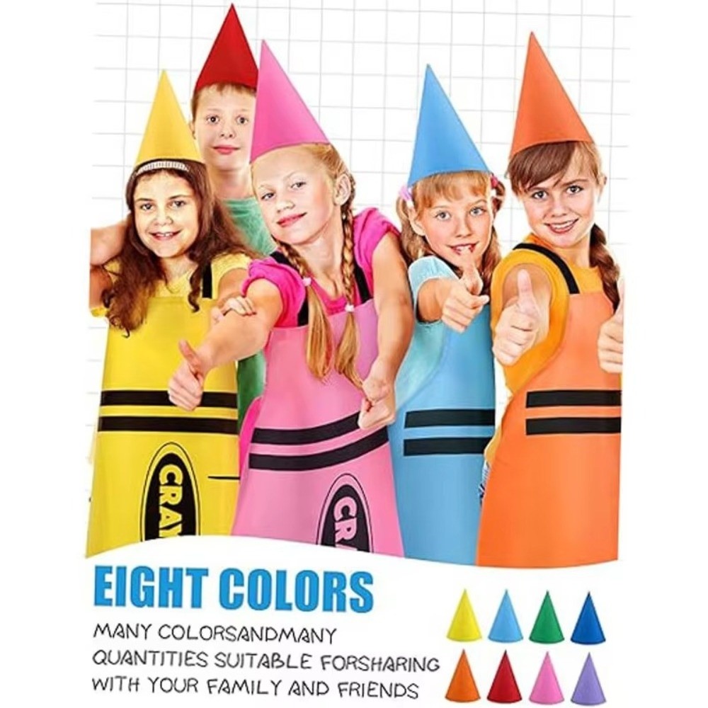 New Colorful Crayon Themed Gno - đánh giá và giá Art Craft Hat