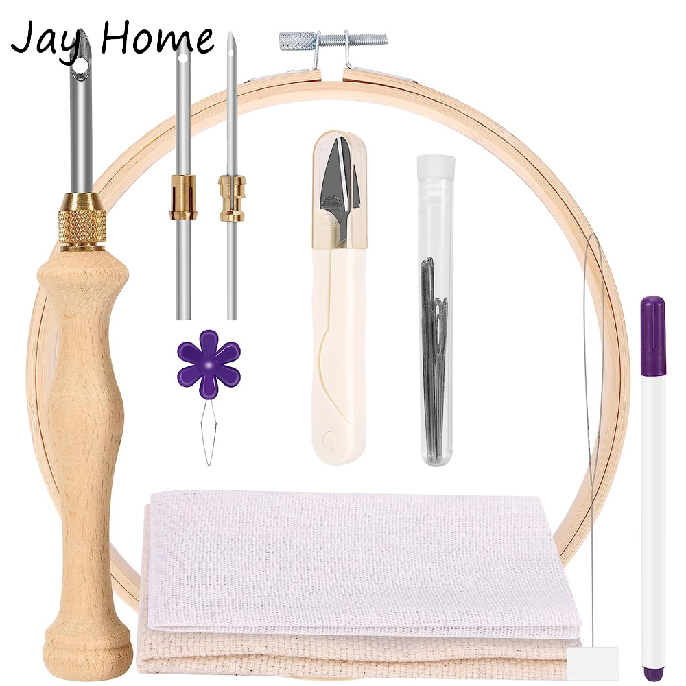 Punch Needle Starter Kit with  - đánh giá và giá Embroidery Hoop Kit