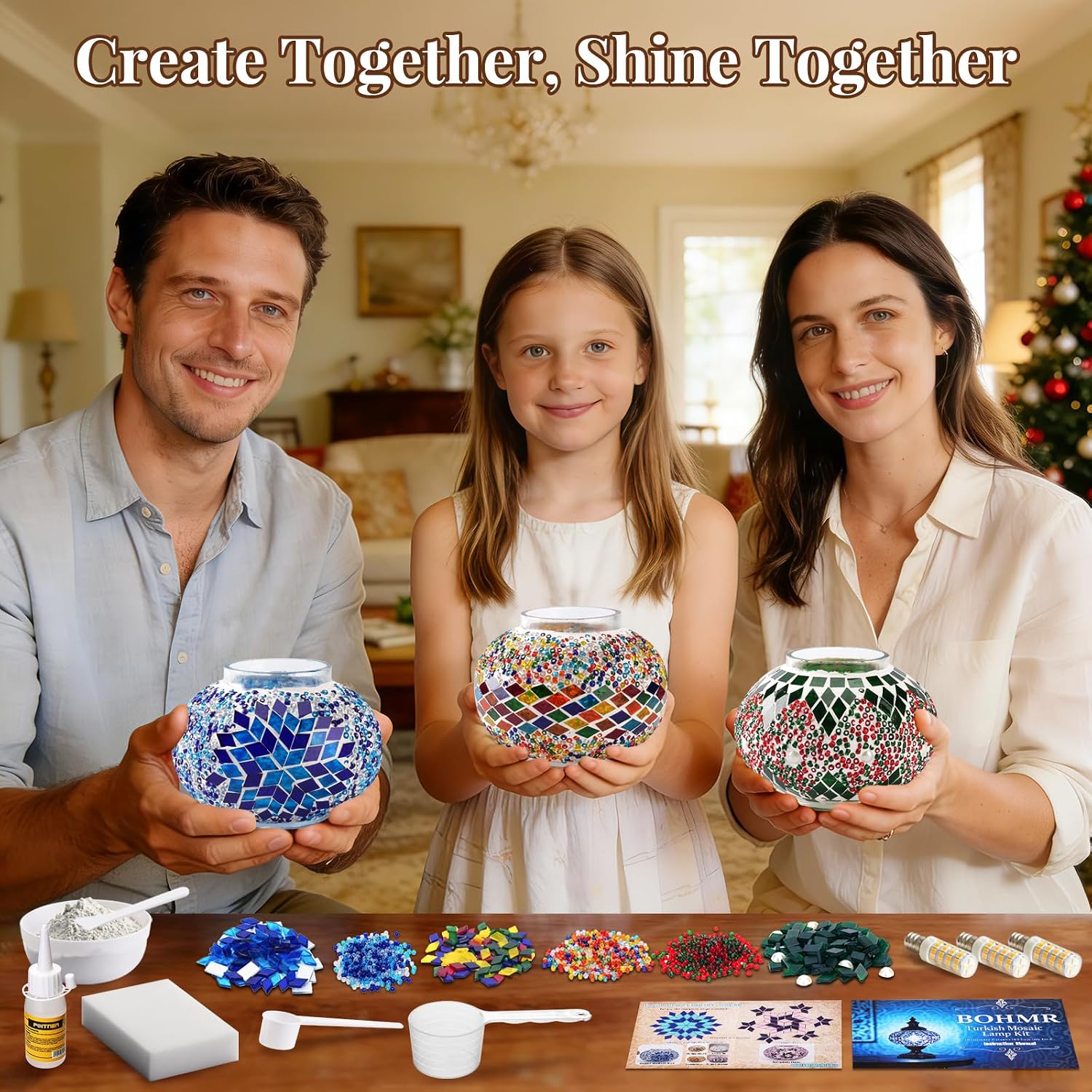 DIY 3 Globe Turkish Mosaic Lam - đánh giá và giá Art Craft For Adults