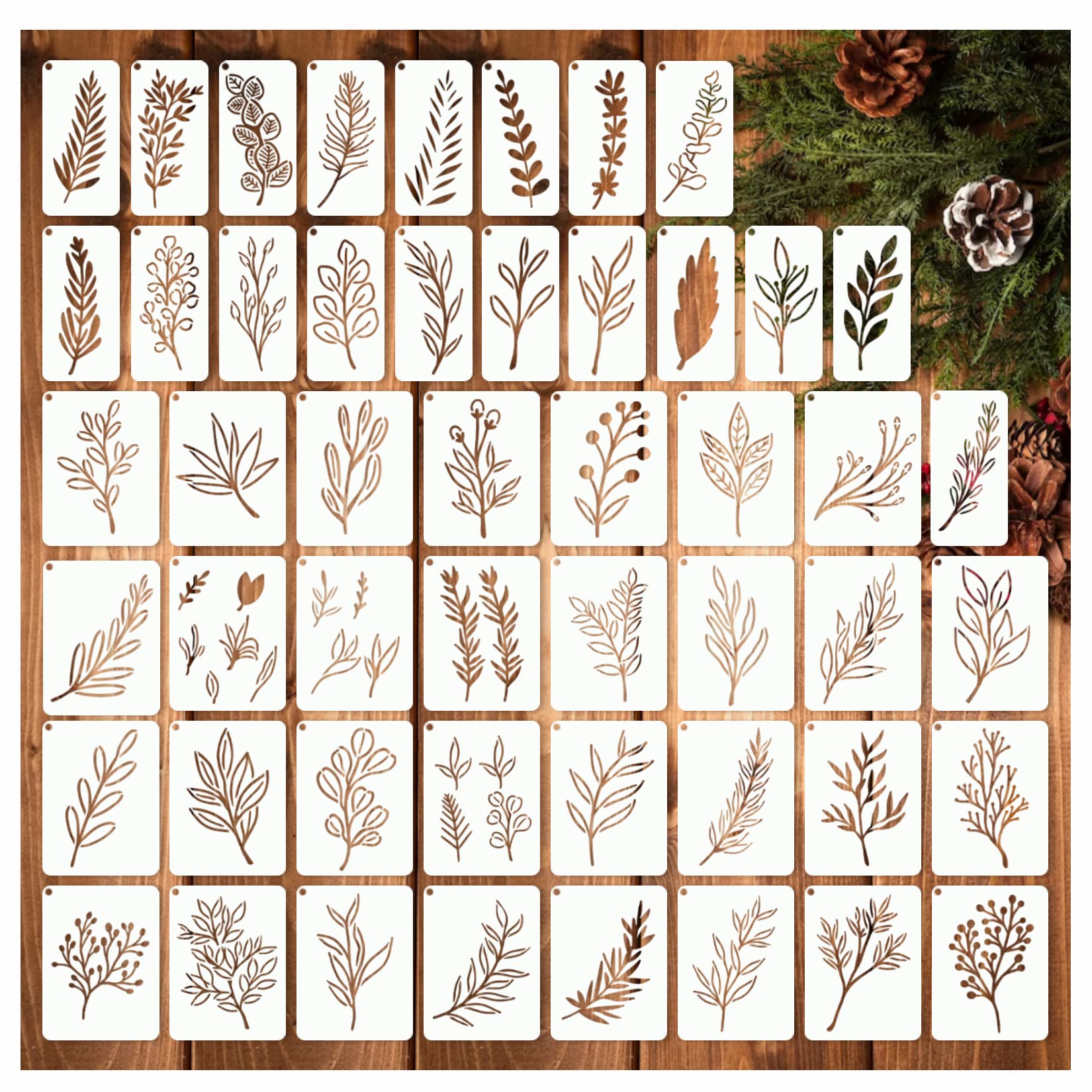 50 Pieces of Craft Templates F - đánh giá và giá Art Craft Using Leaves