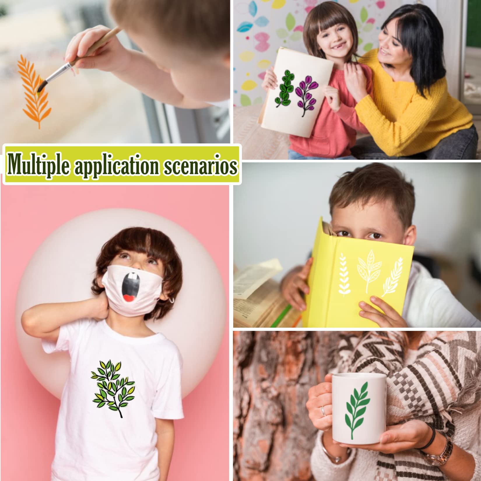 50 Pieces of Craft Templates F - đánh giá và giá Art Craft Using Leaves