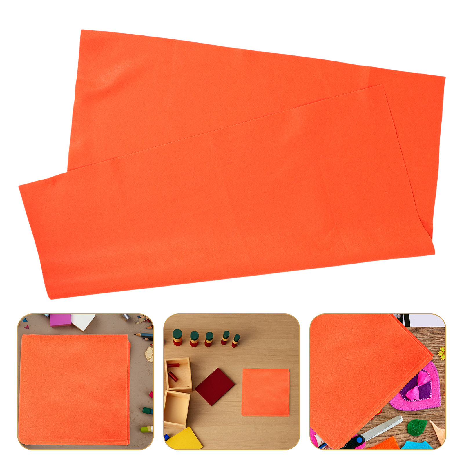 Orange Felt Fabric Sheets Soft - đánh giá và giá Art Craft Classes