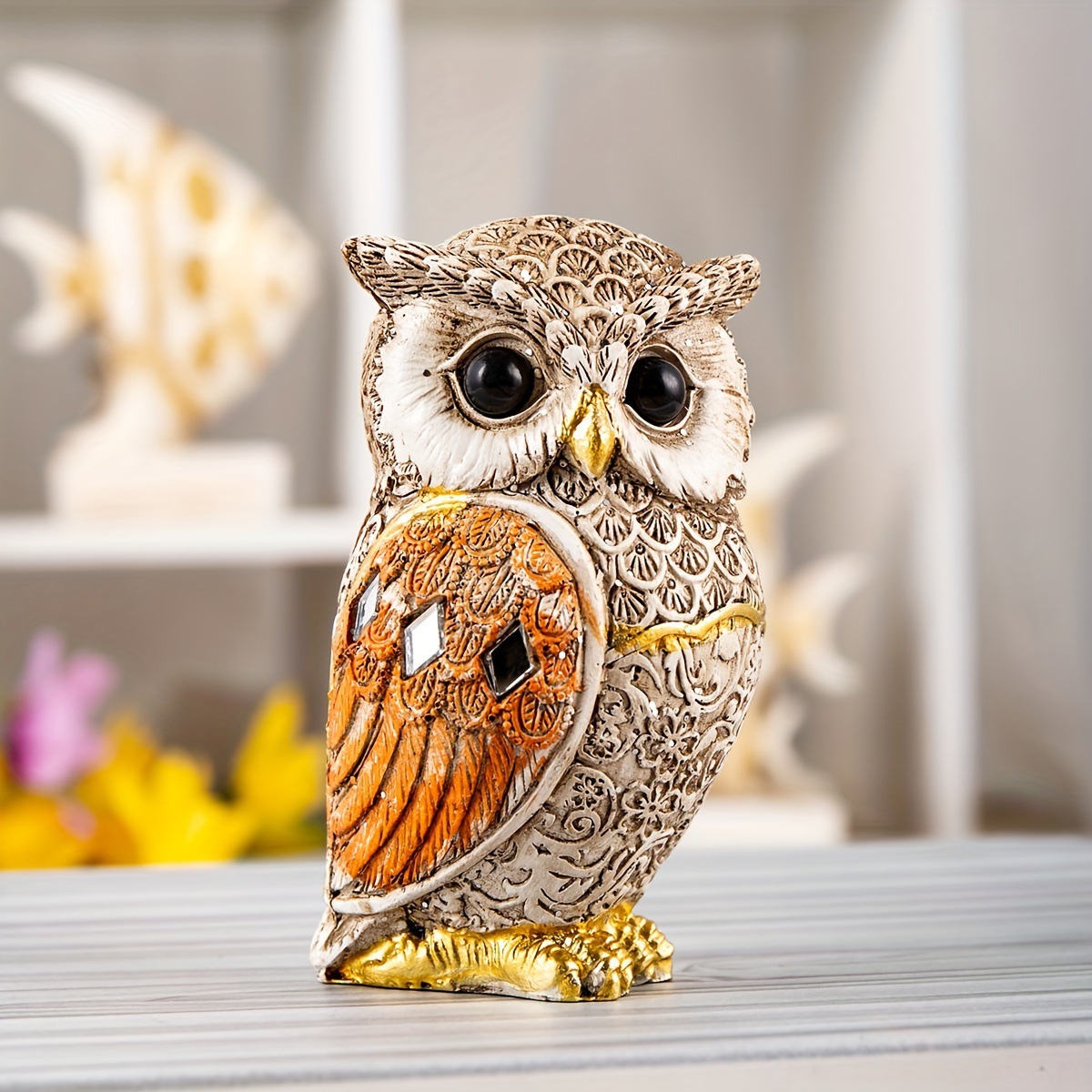 New Trendy Resin Owl Statue Vi - đánh giá và giá Tv Art And Craft
