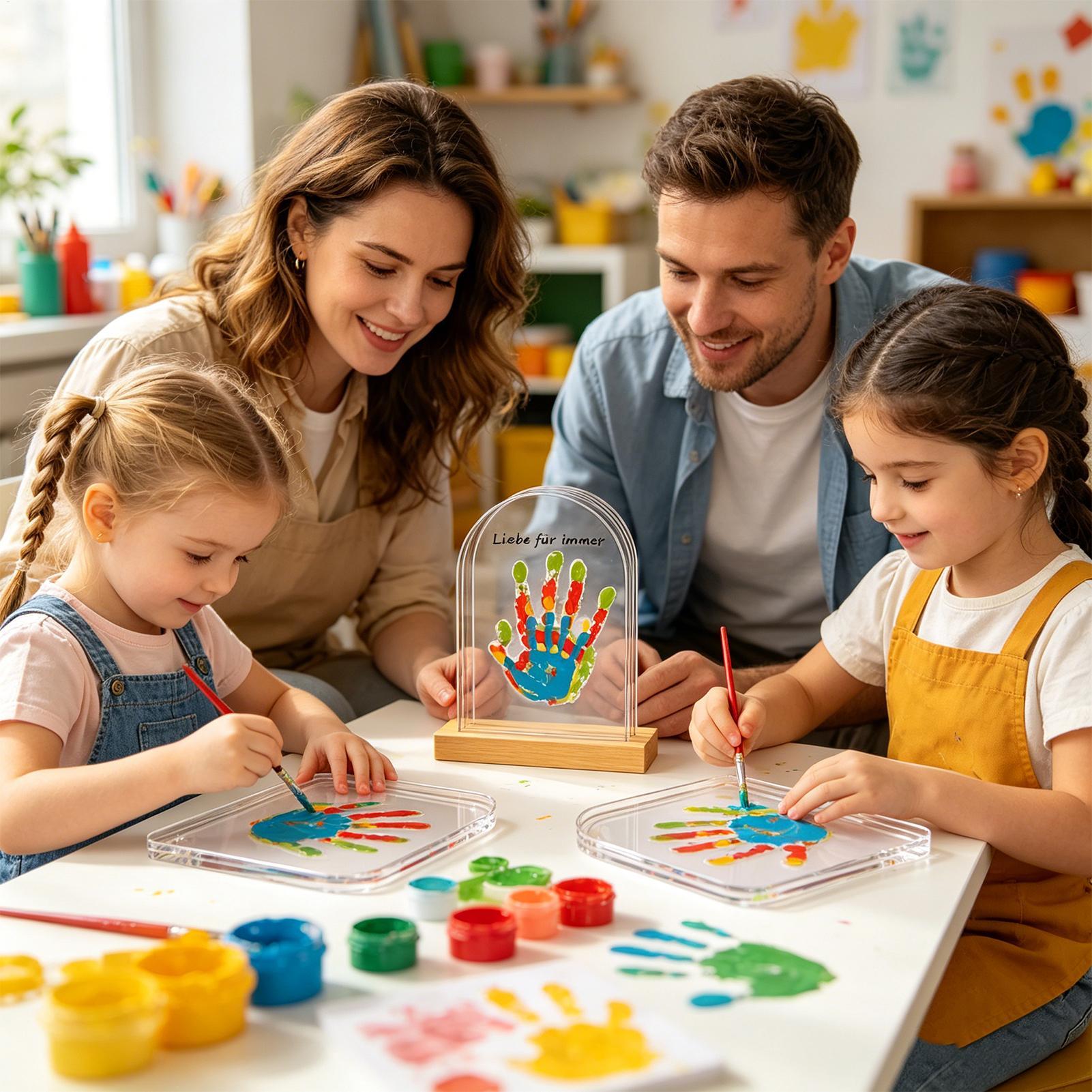 Family Handprint Kit with Ligh - đánh giá và giá Light Art And Craft