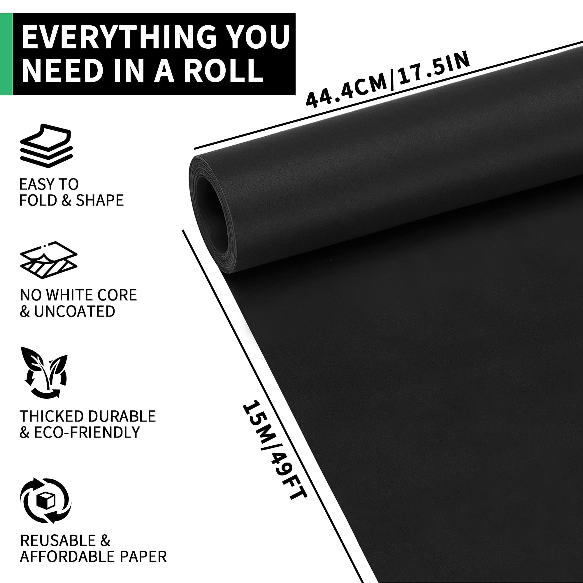 kraft paper Black Wrapping Pap - đánh giá và giá Wallpaper Art And Craft