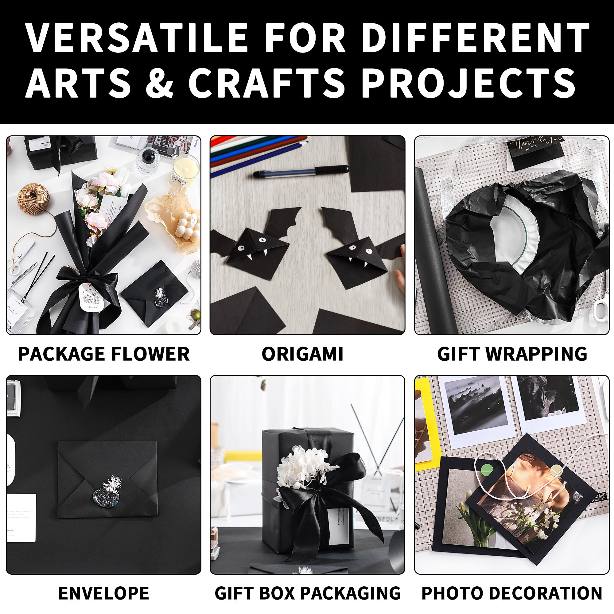 kraft paper Black Wrapping Pap - đánh giá và giá Wallpaper Art And Craft
