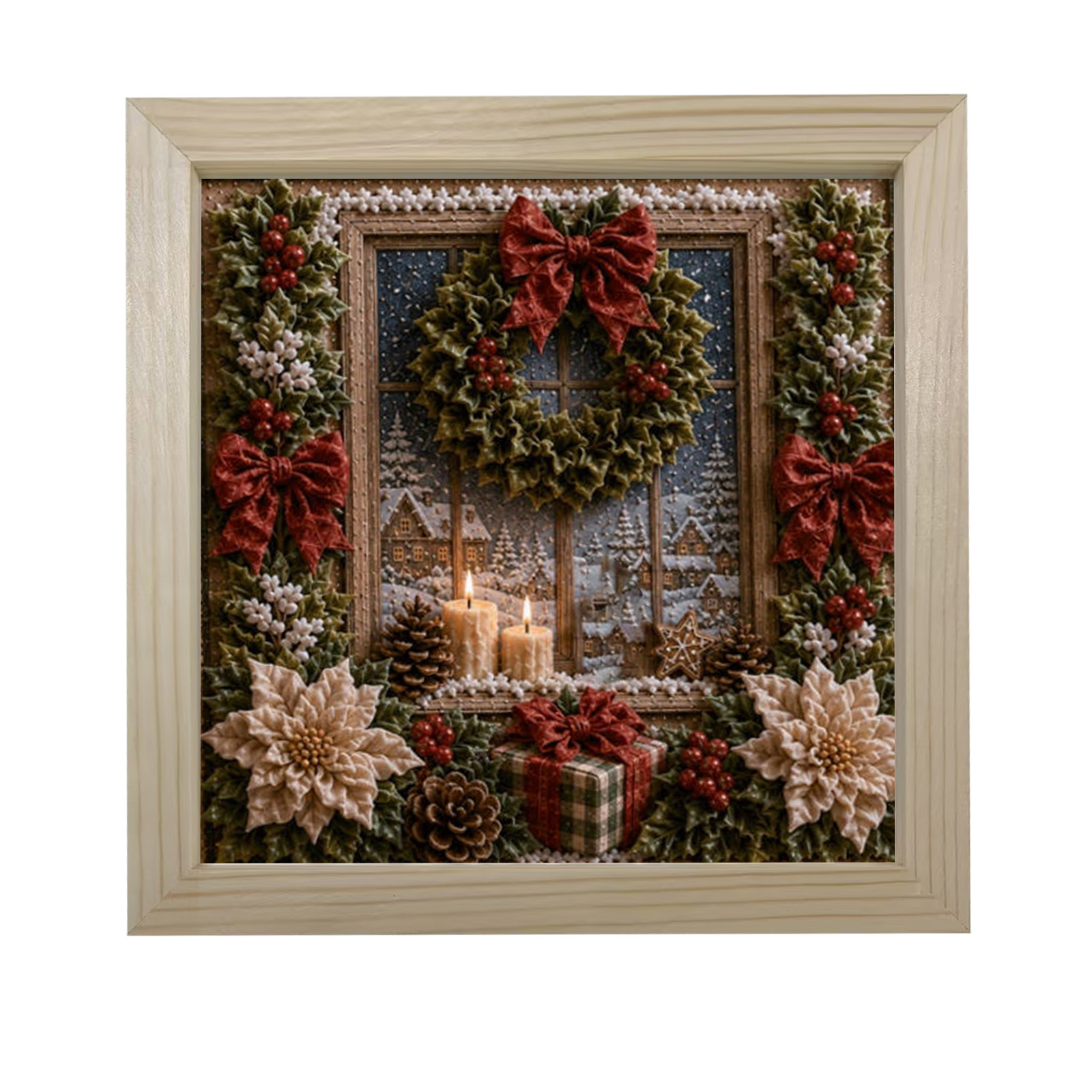 3D Christmas Fabric Poke Craft - đánh giá và giá Art Craft Event