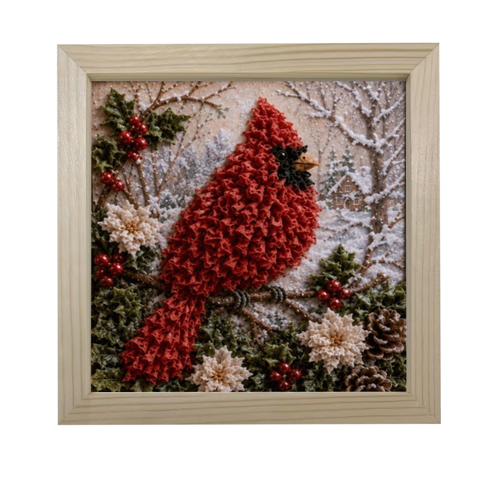 3D Christmas Fabric Poke Craft - đánh giá và giá Art Craft Event