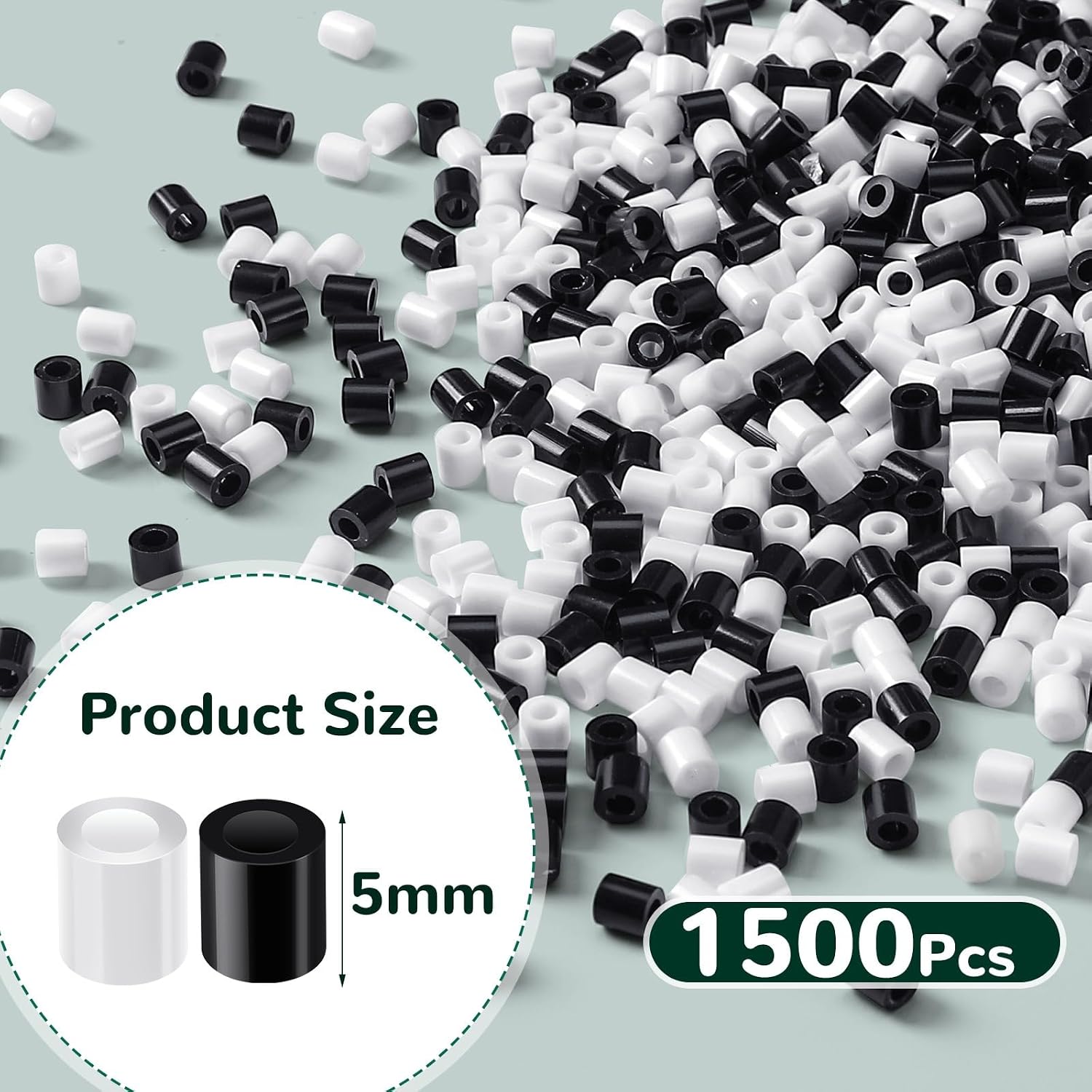 1500Pcs Black White 2.6mm Melt - đánh giá và giá Art Craft 3 Year Old