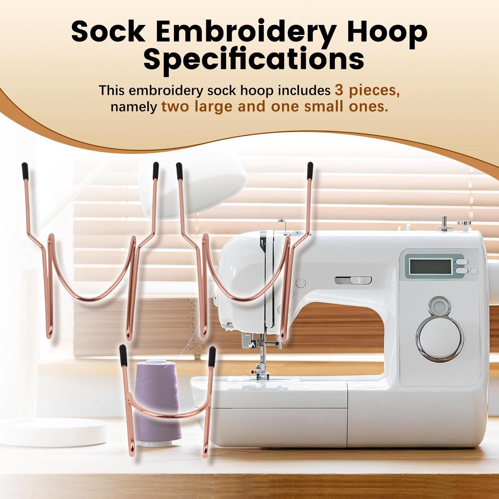 3 Pieces Sock Hoop for Embroid - đánh giá và giá Embroidery Hoop Kit