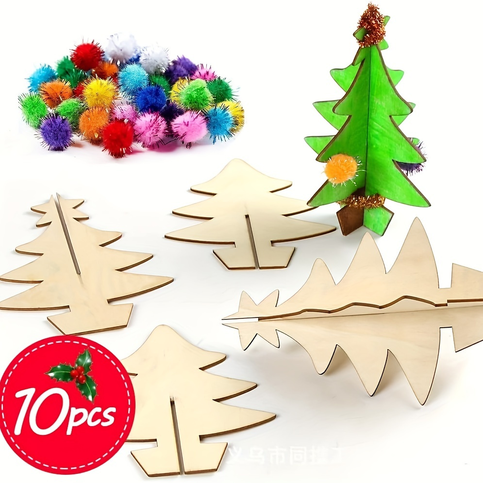 70pcs, DIY Wooden Christmas Tr - đánh giá và giá Art Craft Event