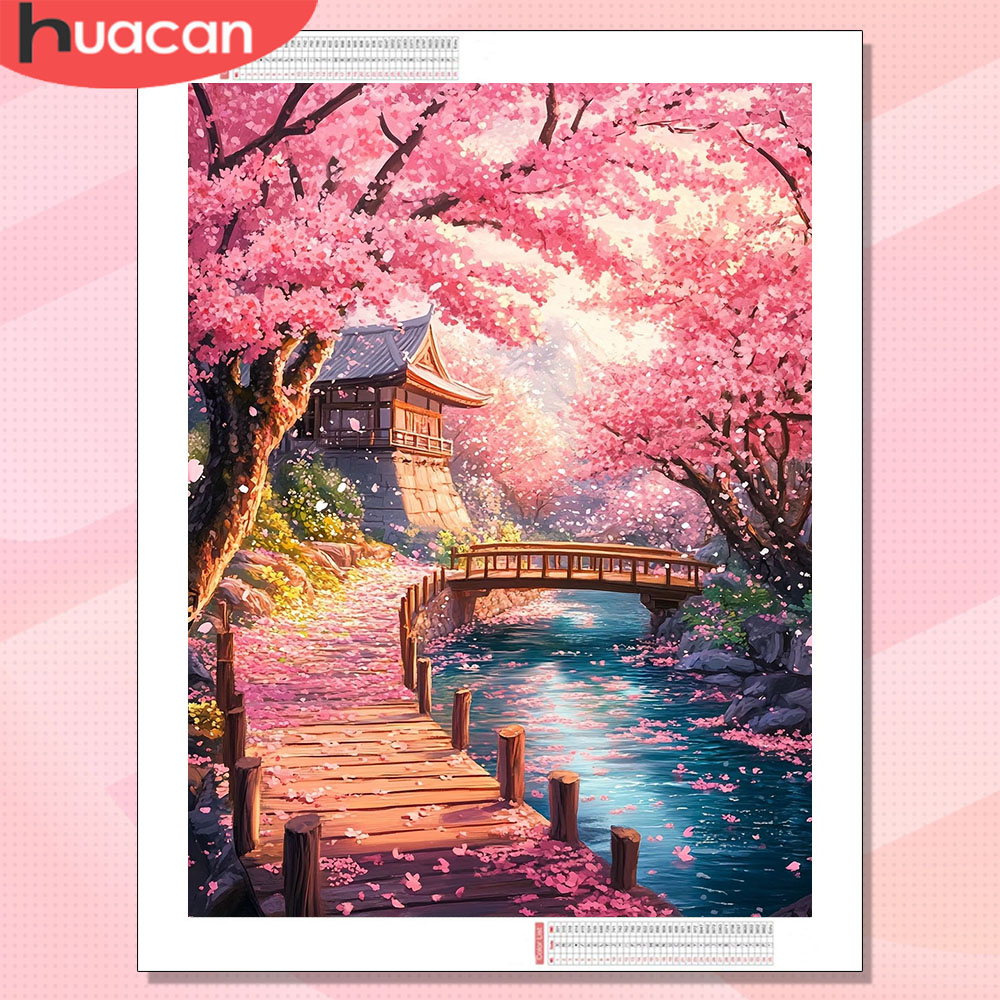 HUACAN Diamond Art House Lands - đánh giá và giá Wallpaper Art And Craft