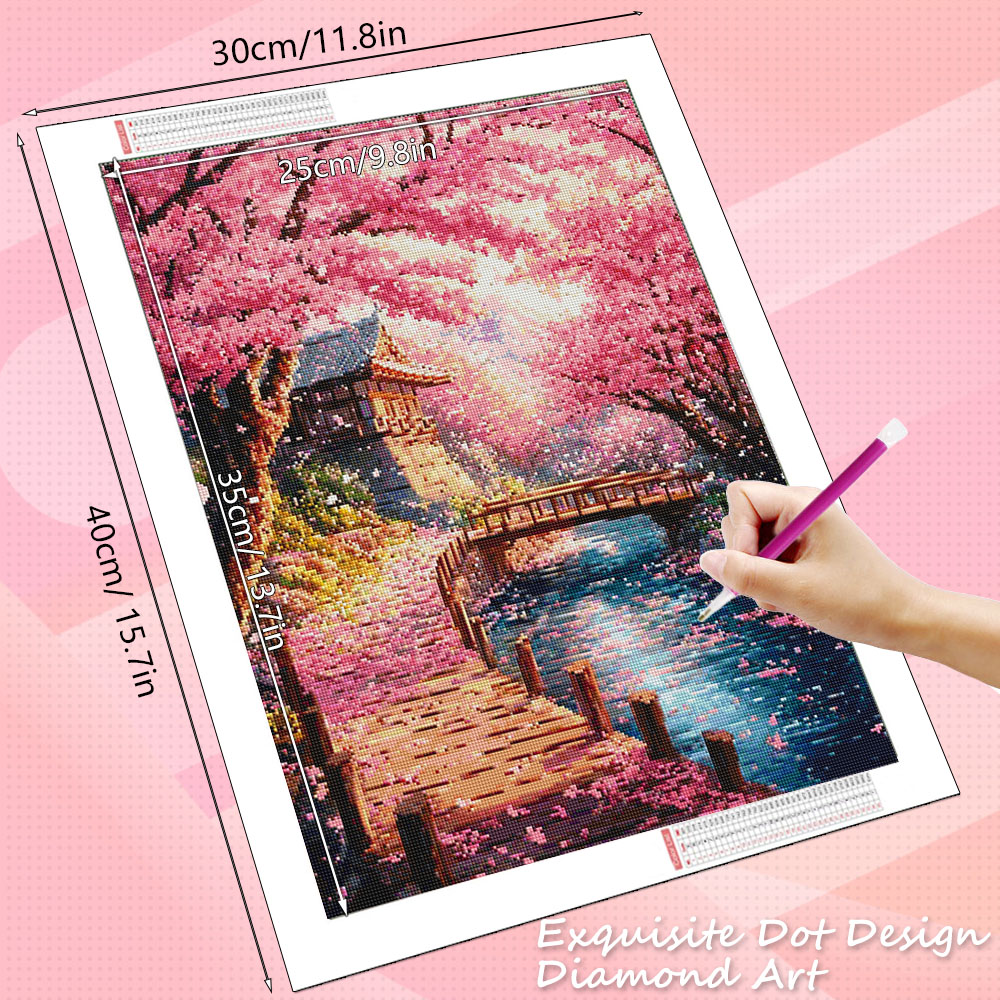 HUACAN Diamond Art House Lands - đánh giá và giá Wallpaper Art And Craft
