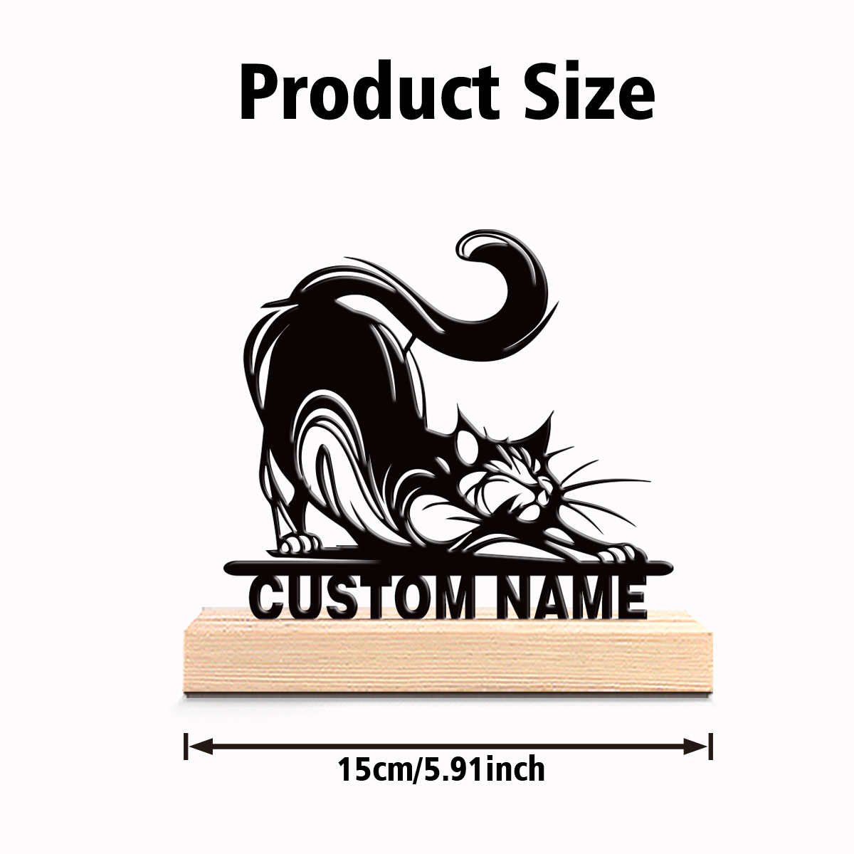 1pc Modern CAT Custom Text Met - đánh giá và giá Art Y Craft