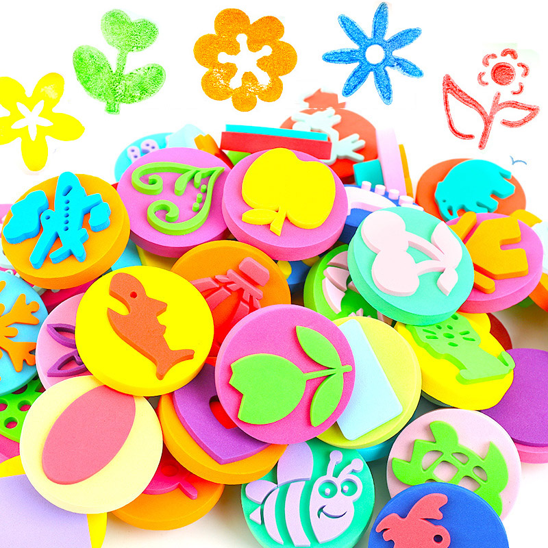 6Pcs/bag Foam Stamps for Paint - đánh giá và giá Art Craft 3 Year Old