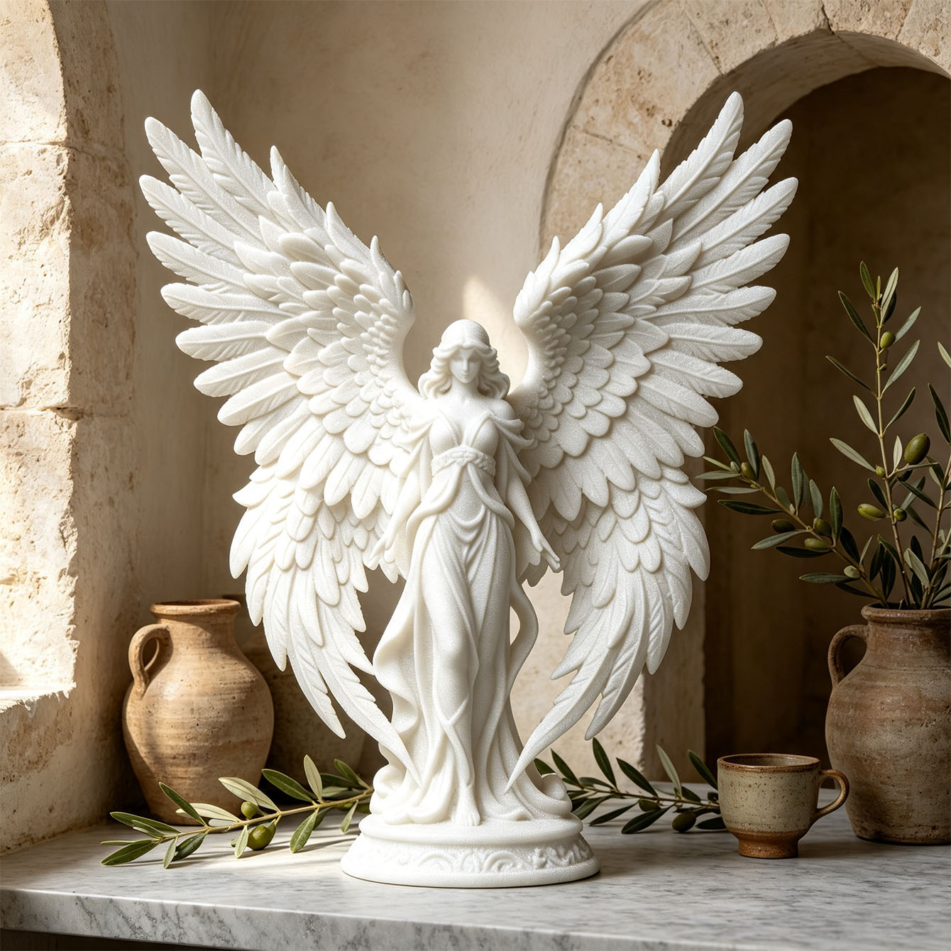Light Luxury 3D Printed Angel  - đánh giá và giá Light Art And Craft