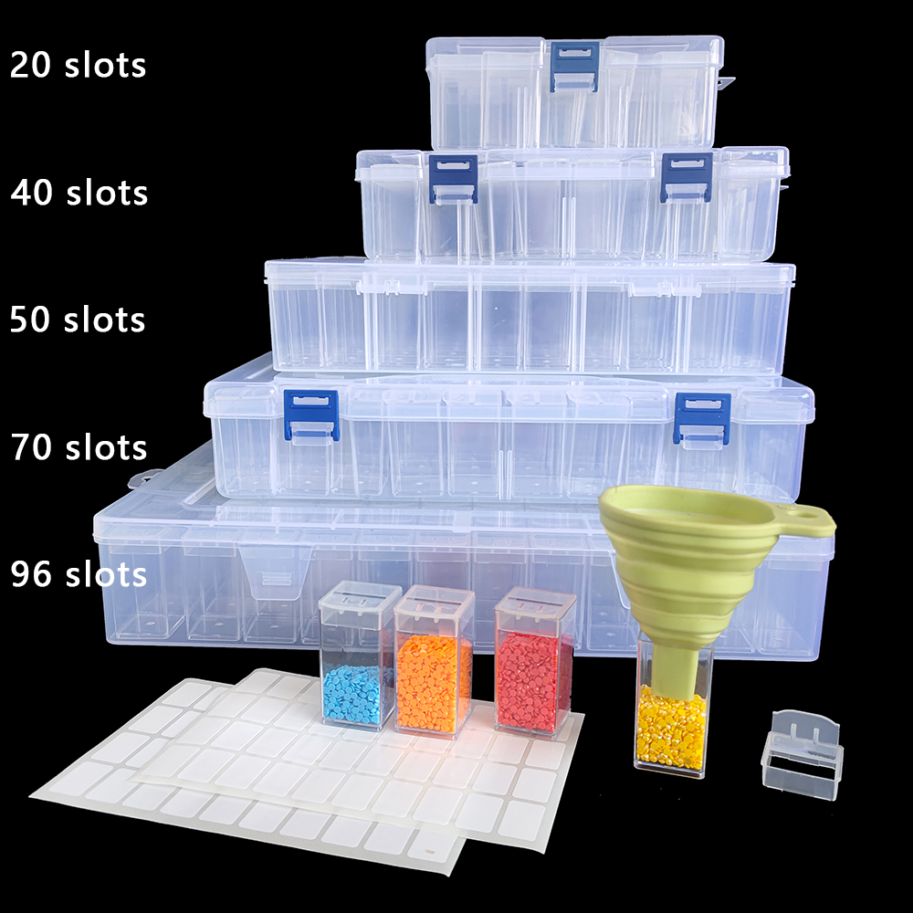 Square Plastic Diamond Paintin - đánh giá và giá Art Craft Organizer