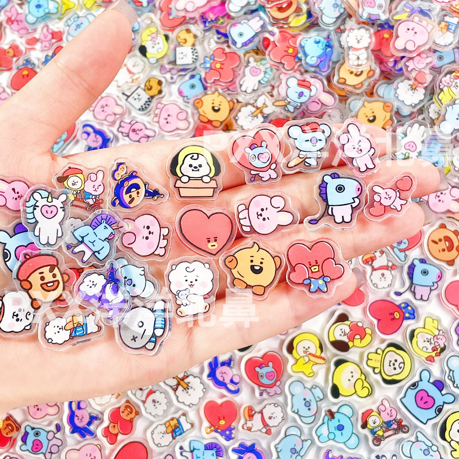 100pcs BT21 BTS Single-Layer 1 - đánh giá và giá Art Craft Accessories