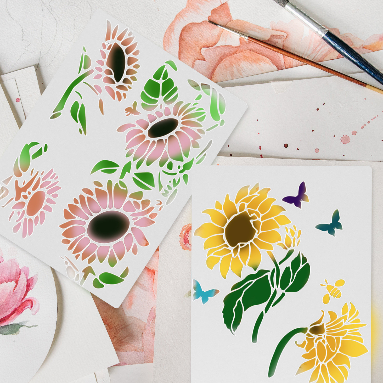 Painting Stencils 10 Sheets Re - đánh giá và giá Art Craft Template