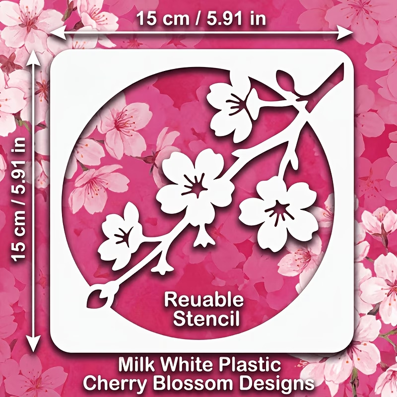 4PCS Japanese Cherry Blossom S - đánh giá và giá Art Craft Template