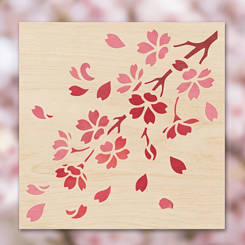 4PCS Japanese Cherry Blossom S - đánh giá và giá Art Craft Template