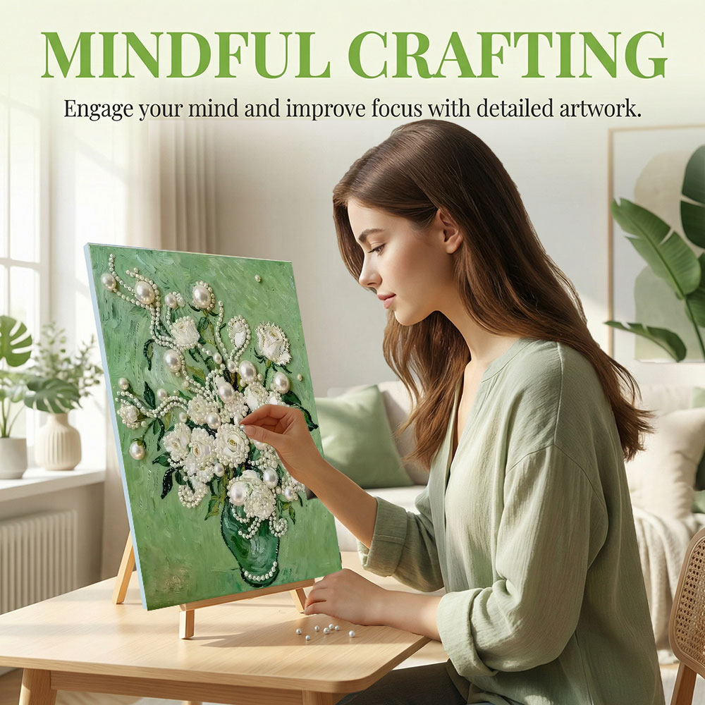 Huacan DIY Pearl Art Painting  - đánh giá và giá Wallpaper Art And Craft